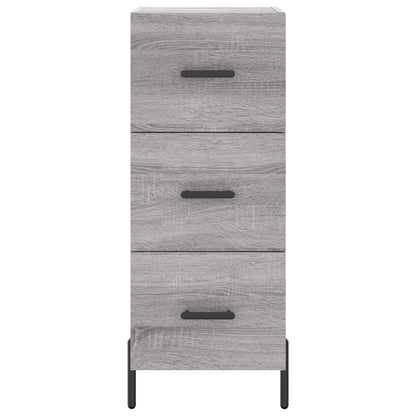 Sideboard Grau Sonoma 34,5x34x90 cm Holzwerkstoff