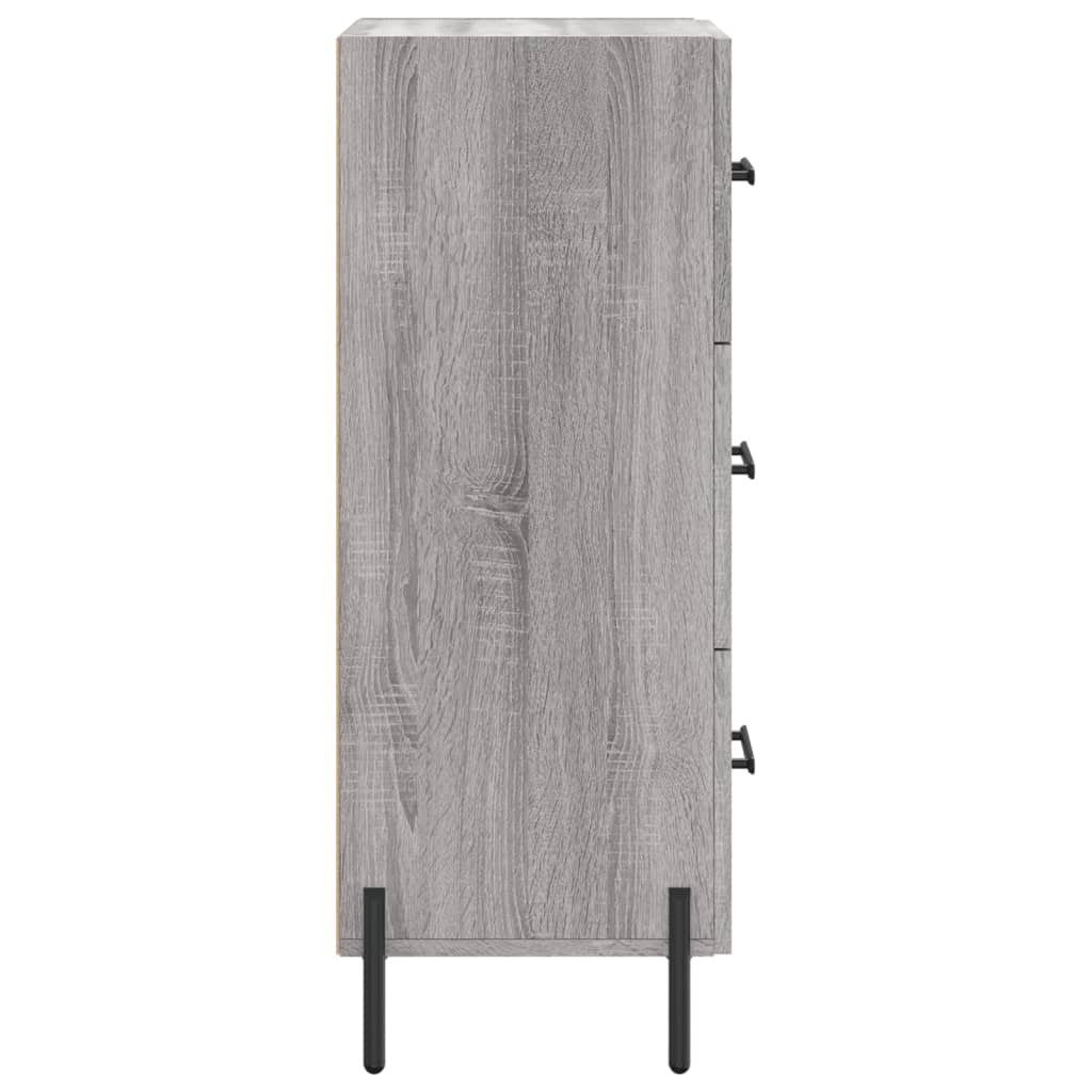 Sideboard Grau Sonoma 34,5x34x90 cm Holzwerkstoff