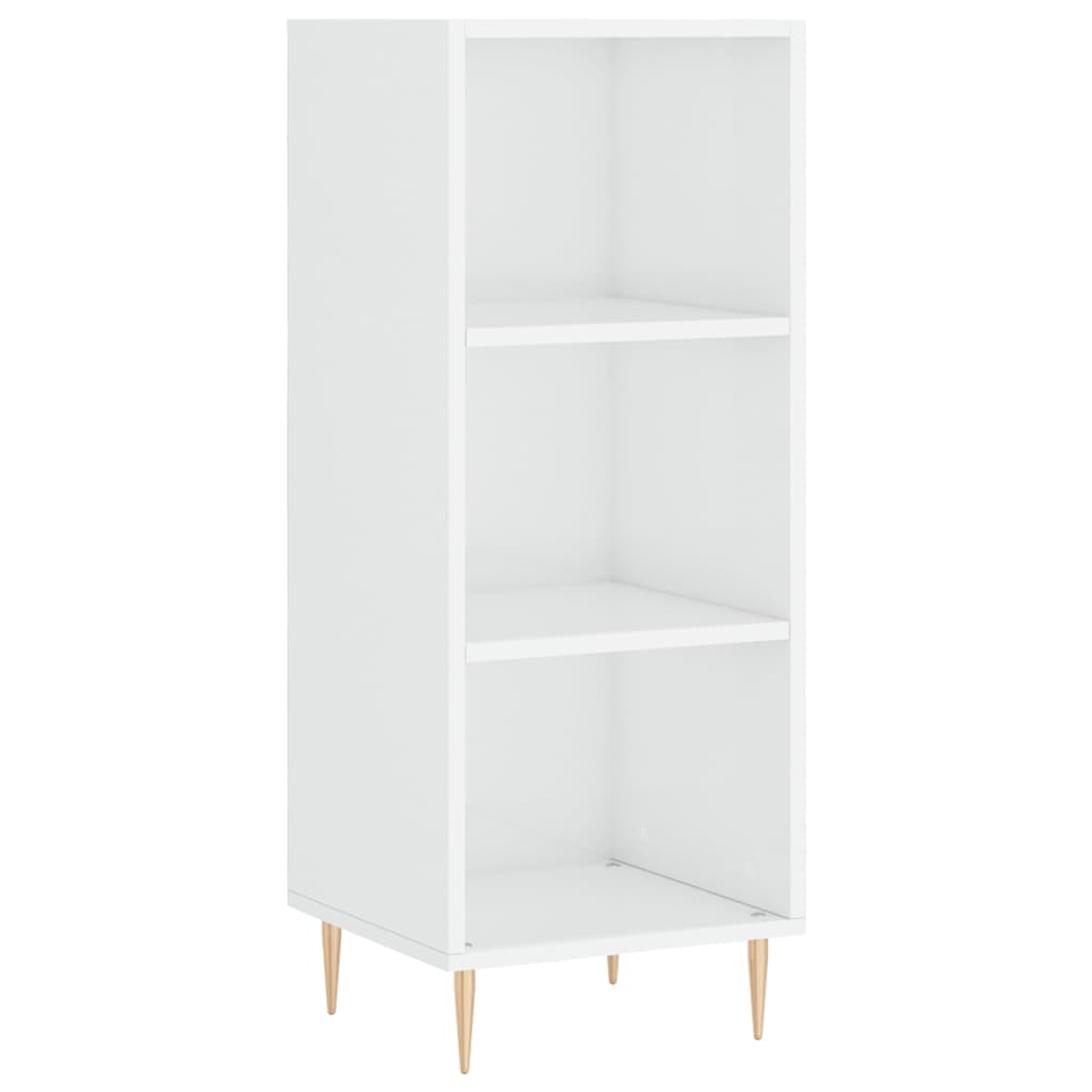 Sideboard Hochglanz-Weiß 34,5x32,5x90 cm