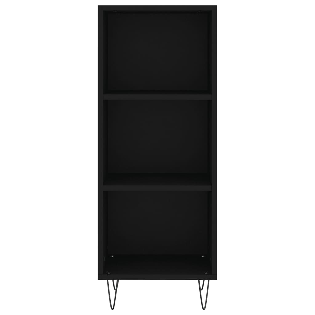 Sideboard Schwarz 34,5x32,5x90 cm Holzwerkstoff