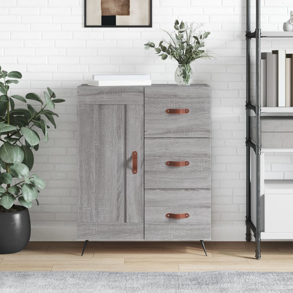 Sideboard Grau Sonoma 69,5x34x90 cm Holzwerkstoff