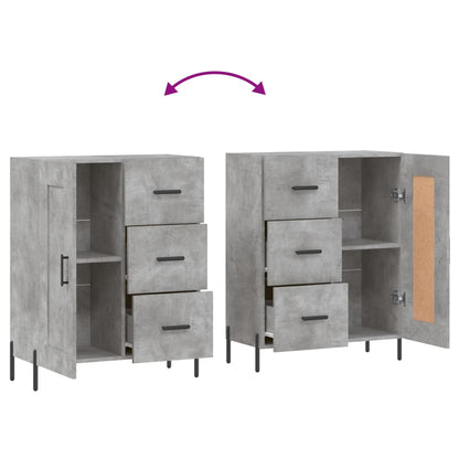 Sideboard Betongrau 69,5x34x90 cm Holzwerkstoff