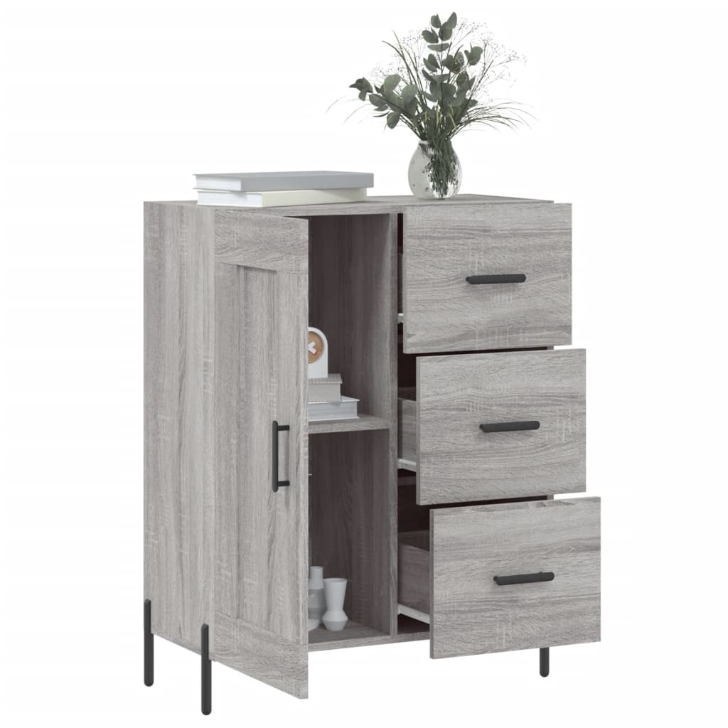 Sideboard Grau Sonoma 69,5x34x90 cm Holzwerkstoff