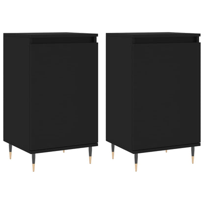 Sideboards 2 Stk. Schwarz 40x35x70 cm Holzwerkstoff