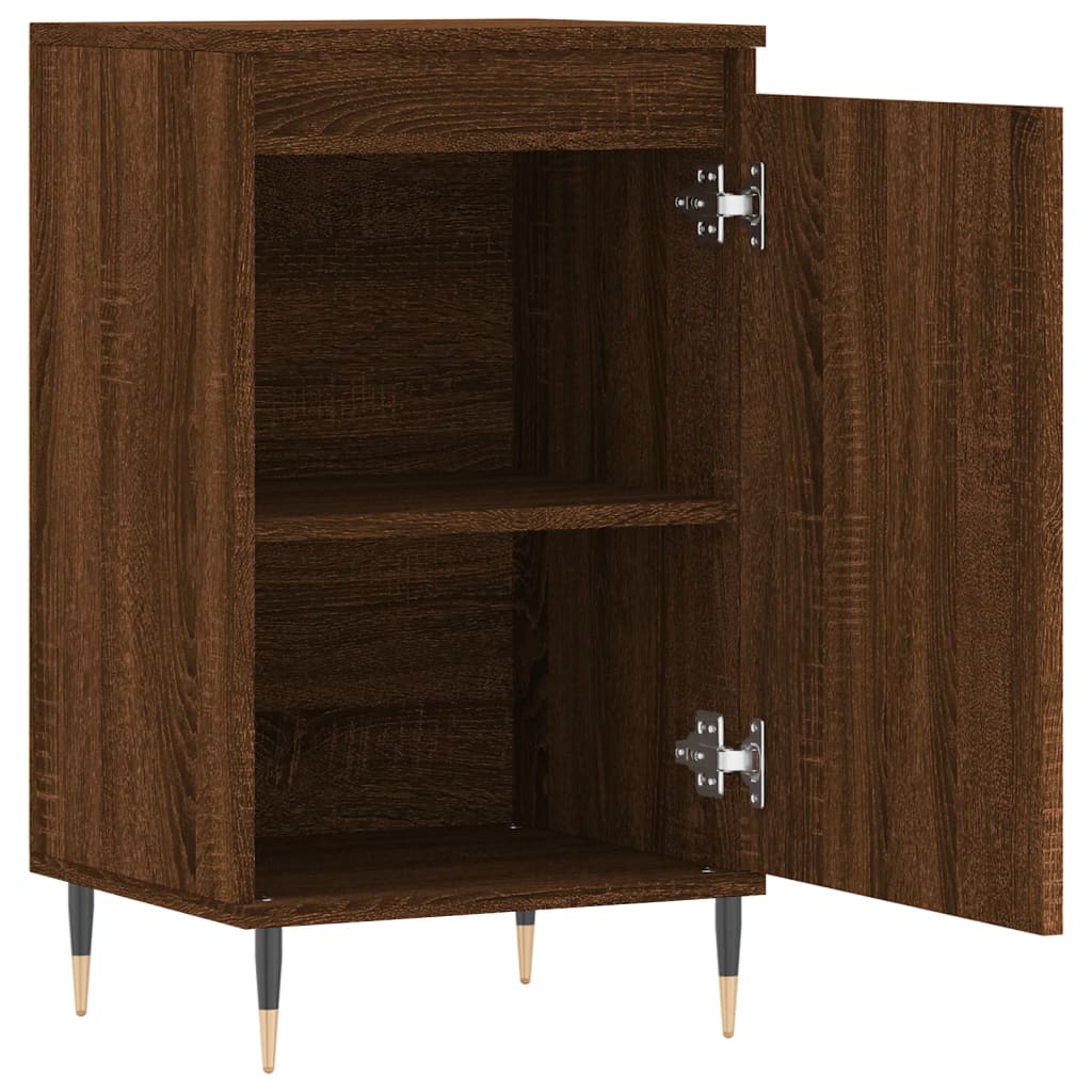 Sideboard Braun Eichen-Optik 40x35x70 cm Holzwerkstoff