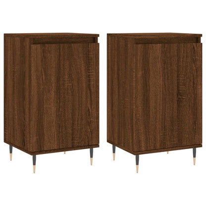 Sideboards 2 Stk. Braun Eichen-Optik 40x35x70 cm Holzwerkstoff