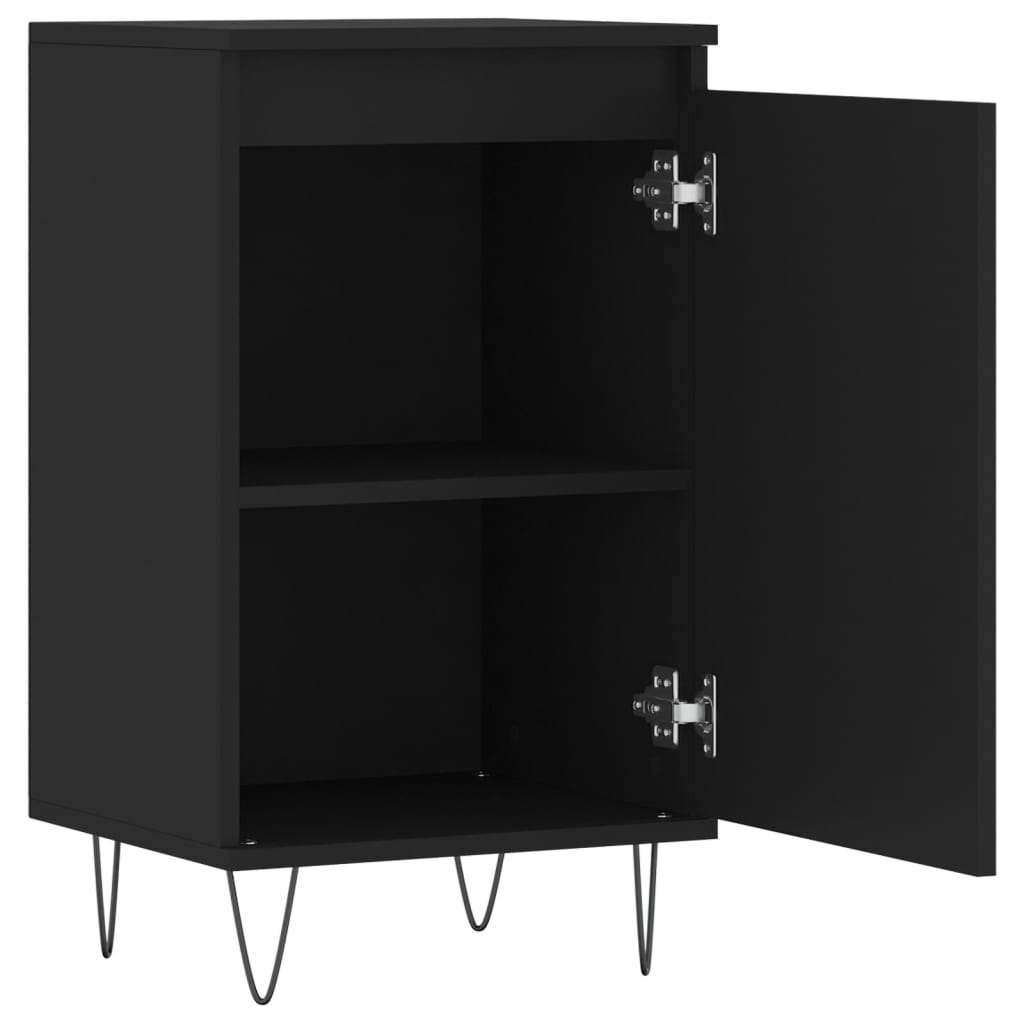 Sideboards 2 Stk. Schwarz 40x35x70 cm Holzwerkstoff