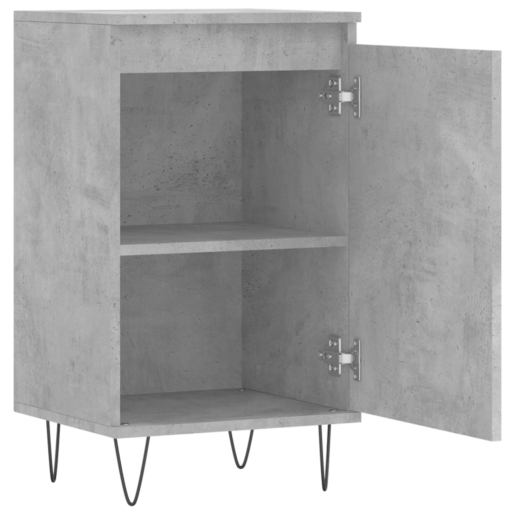 Sideboards 2 Stk. Betongrau 40x35x70 cm Holzwerkstoff