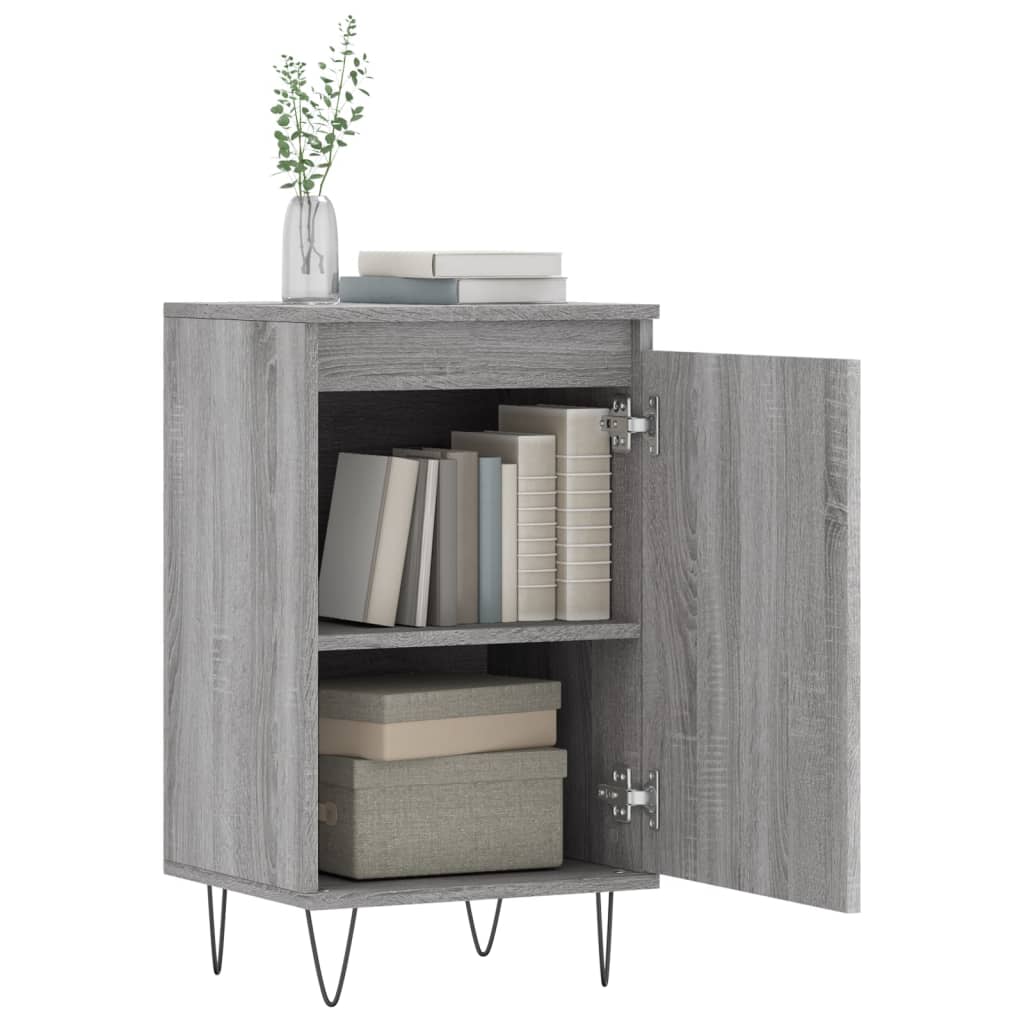 Sideboards 2 Stk. Grau Sonoma 40x35x70 cm Holzwerkstoff