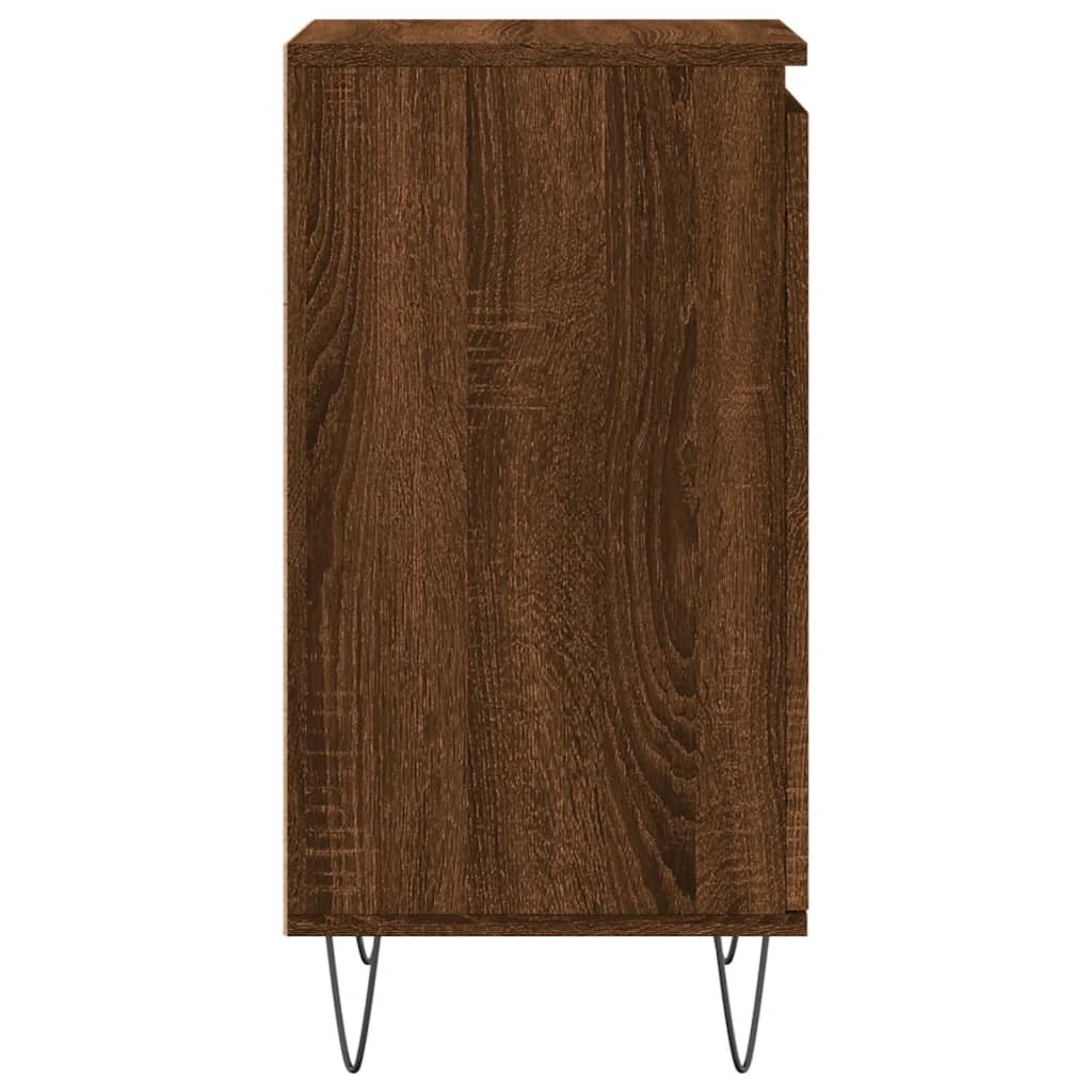 Sideboards 2 Stk. Braun Eichen-Optik 40x35x70 cm Holzwerkstoff