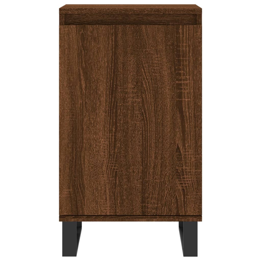 Sideboards 2 Stk. Braun Eichen-Optik 40x35x70 cm Holzwerkstoff