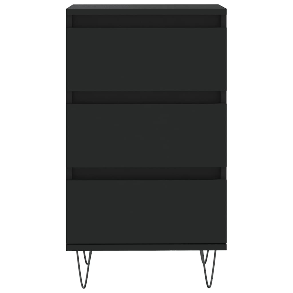 Sideboard Schwarz 40x35x70 cm Holzwerkstoff