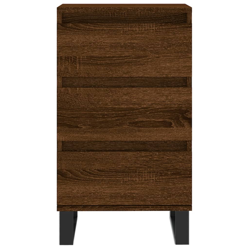 Sideboard Braun Eichen-Optik 40x35x70 cm Holzwerkstoff