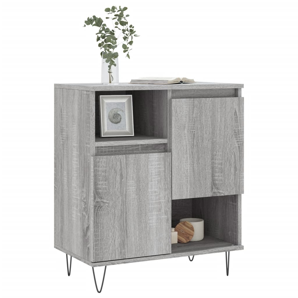 Sideboard Grau Sonoma 60x35x70 cm Holzwerkstoff