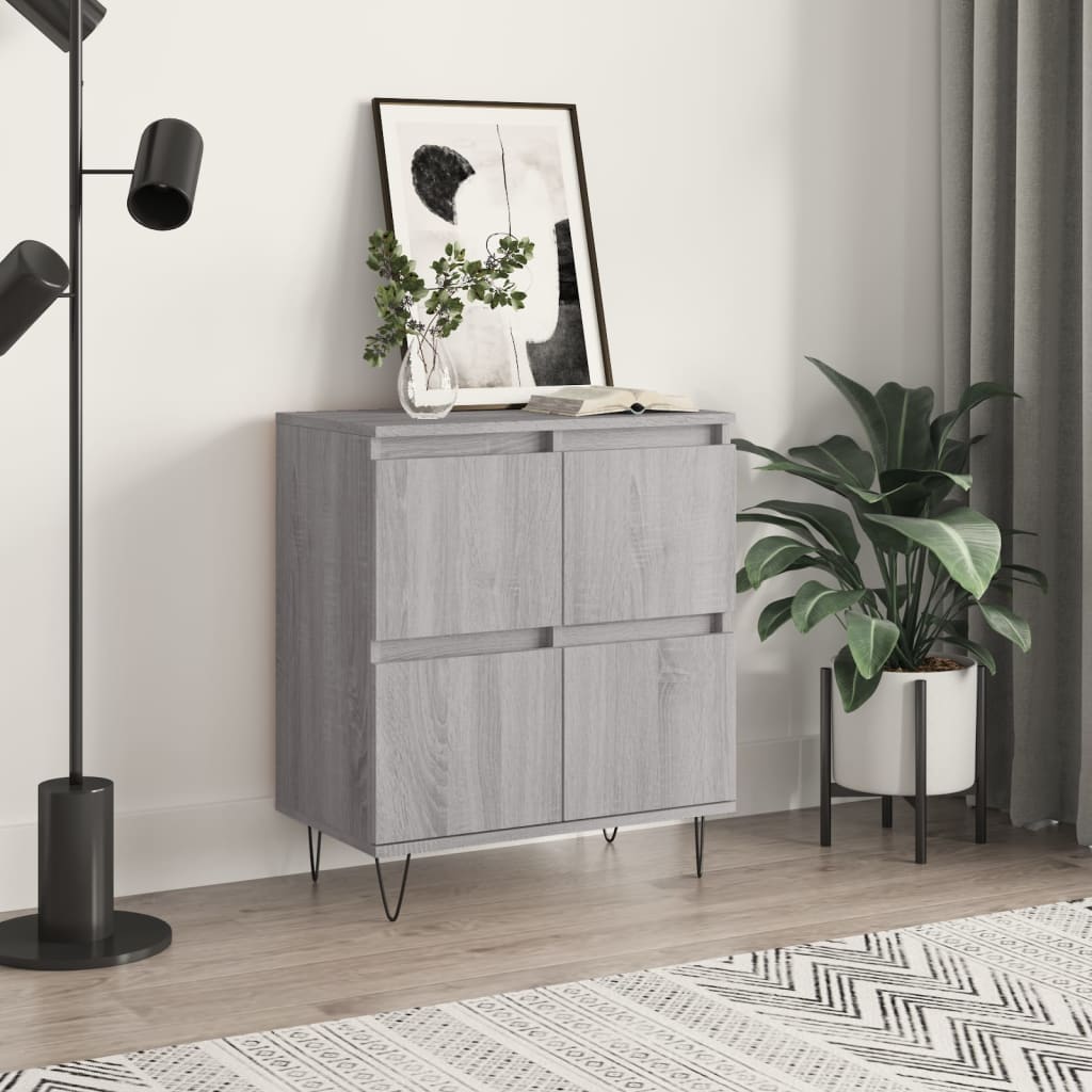 Sideboard Grau Sonoma 60x35x70 cm Holzwerkstoff