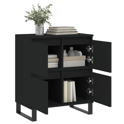 Sideboard Schwarz 60x35x70 cm Holzwerkstoff