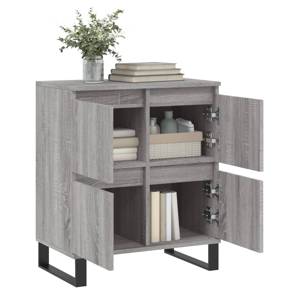 Sideboard Grau Sonoma 60x35x70 cm Holzwerkstoff