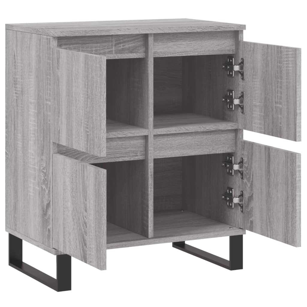 Sideboard Grau Sonoma 60x35x70 cm Holzwerkstoff