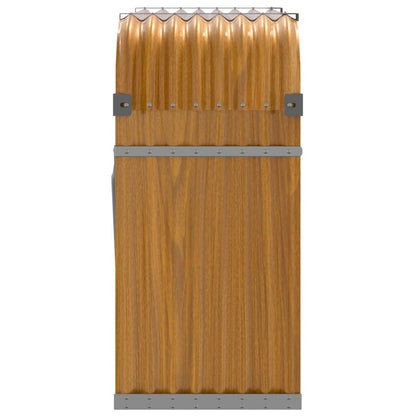 Kaminholzunterstand Holzoptik 120x45x100 cm Verzinkter Stahl