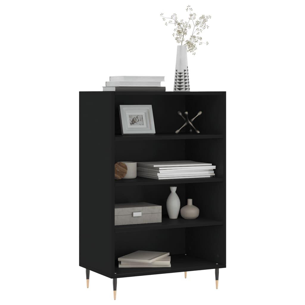 Highboard Schwarz 57x35x90 cm