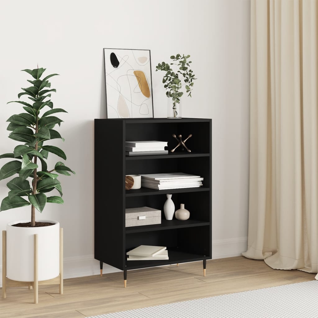 Highboard Schwarz 57x35x90 cm