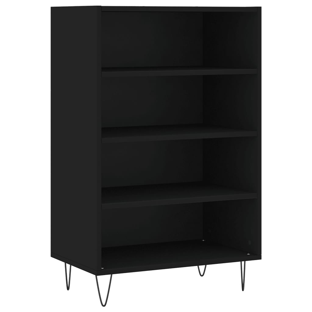 Highboard Schwarz 57x35x90 cm