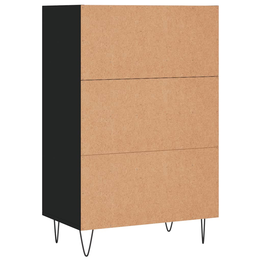 Highboard Schwarz 57x35x90 cm