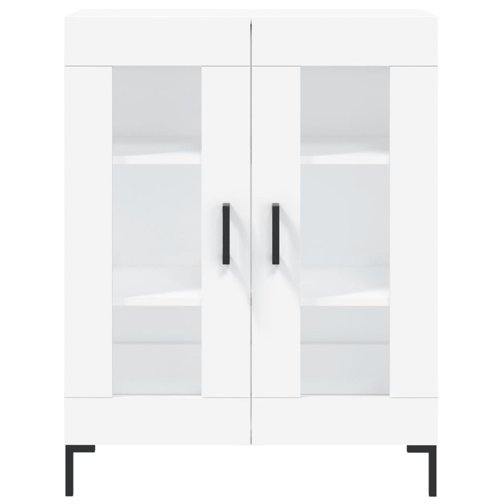 Highboard Weiß 69,5x34x180 cm Holzwerkstoff