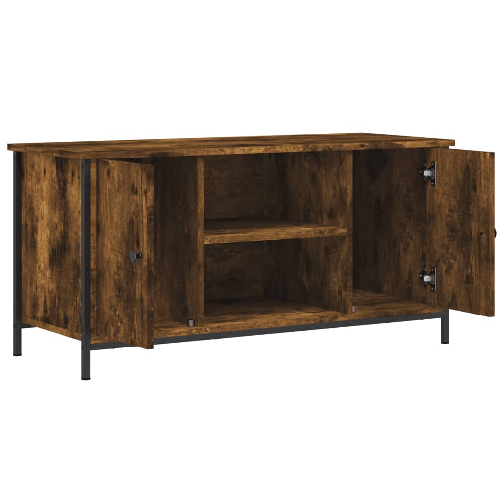 TV-Schrank Räuchereiche 100x40x50 cm Holzwerkstoff