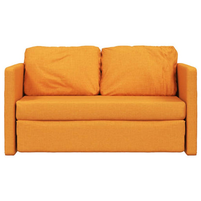 Bodensofa mit Schlaffunktion Dunkelgelb 112x174x55 cm Stoff