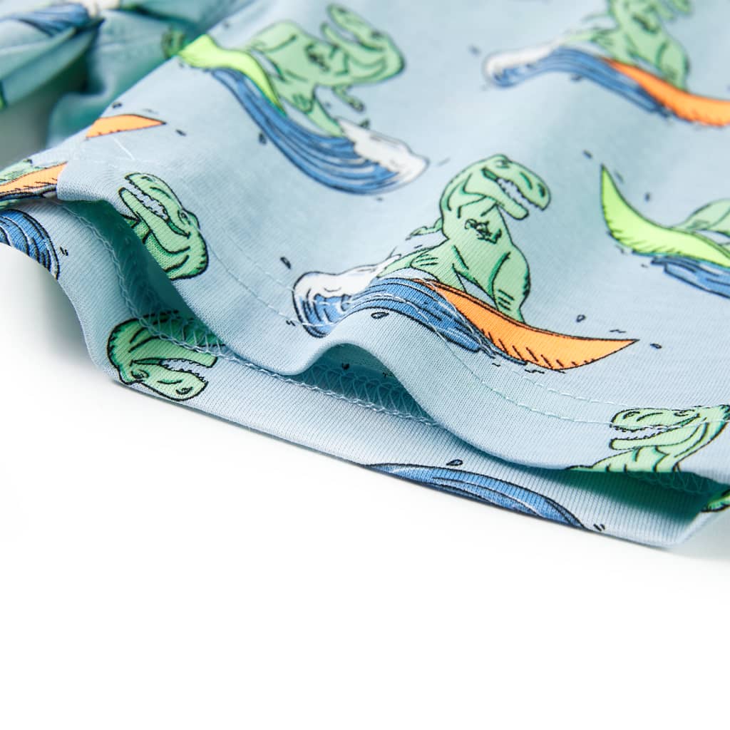 Kinderpyjama mit Kurzen Ärmeln Hellblau 92