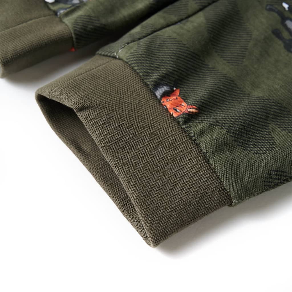 Kinderpyjama mit Langen Ärmeln Khaki 92