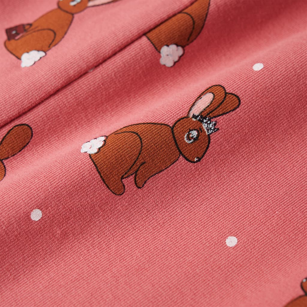 Kinder-Strampler mit Kapuze Altrosa 116