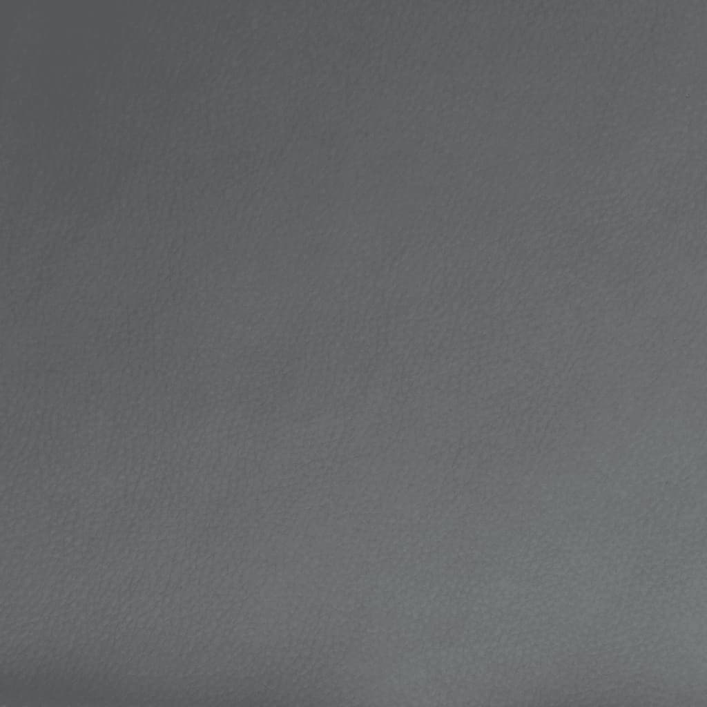 Relaxsessel mit Fußteil Grau Kunstleder