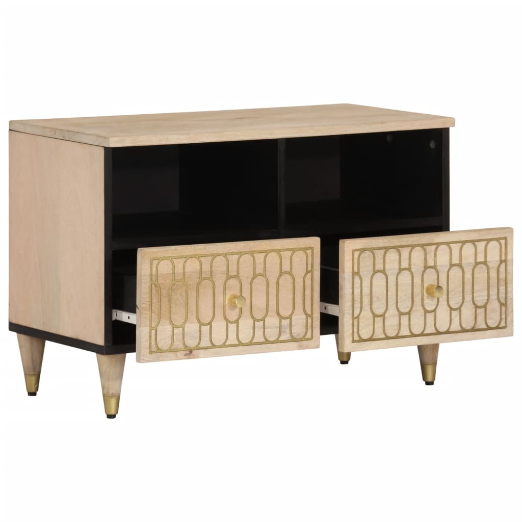 TV-Schrank 70x33x46 cm Massivholz Mango