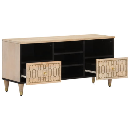 TV-Schrank 100x33x46 cm Massivholz Mango