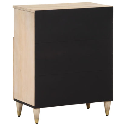 Beistellschrank 60x33x75 cm Massivholz Mango