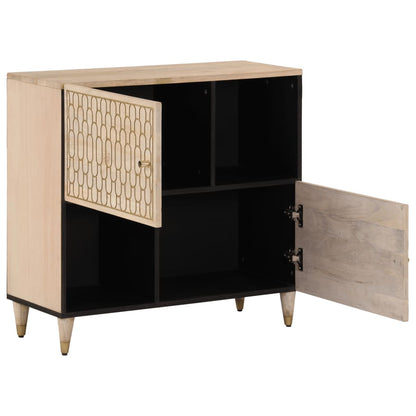 Beistellschrank 80x33x75 cm Massivholz Mango