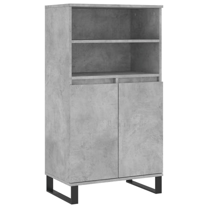 Highboard Betongrau 60x36x110 cm Holzwerkstoff