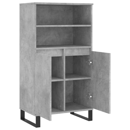 Highboard Betongrau 60x36x110 cm Holzwerkstoff