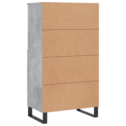 Highboard Betongrau 60x36x110 cm Holzwerkstoff