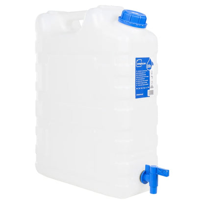 Wasserbehälter mit Hahn Transparent 20 L Kunststoff