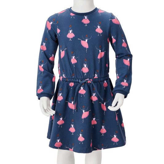 Kinderkleid Marineblau 104