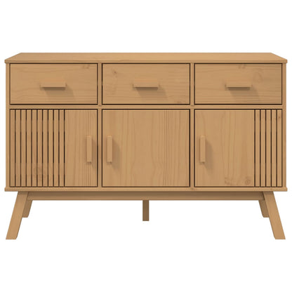 Sideboard OLDEN Braun 114x43x73,5 cm Massivholz Kiefer