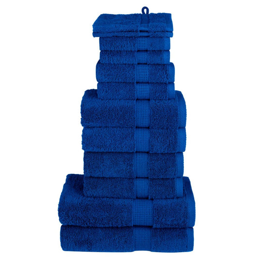 12 tlg. Premium-Handtuch-Set SOLUND Blau 600 g/m²