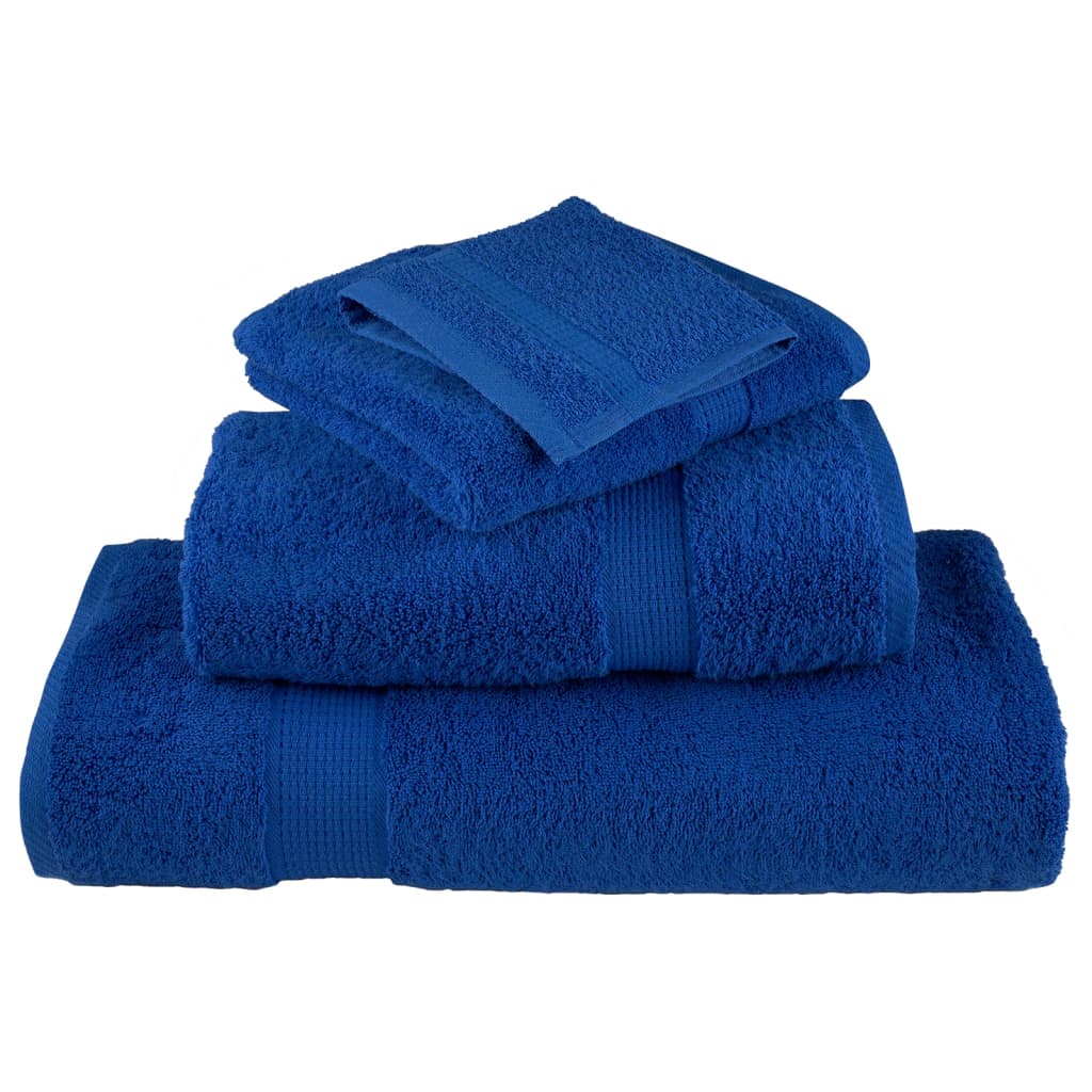 12 tlg. Premium-Handtuch-Set SOLUND Blau 600 g/m²