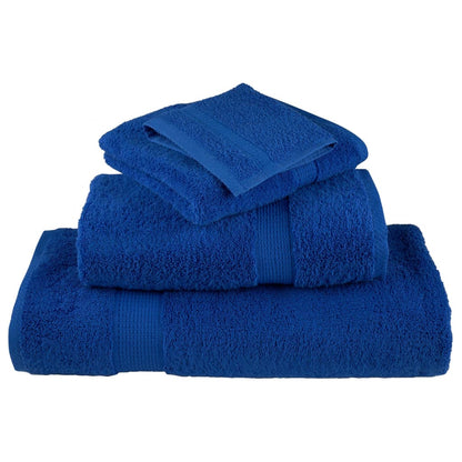 12 tlg. Premium-Handtuch-Set SOLUND Blau 600 g/m²
