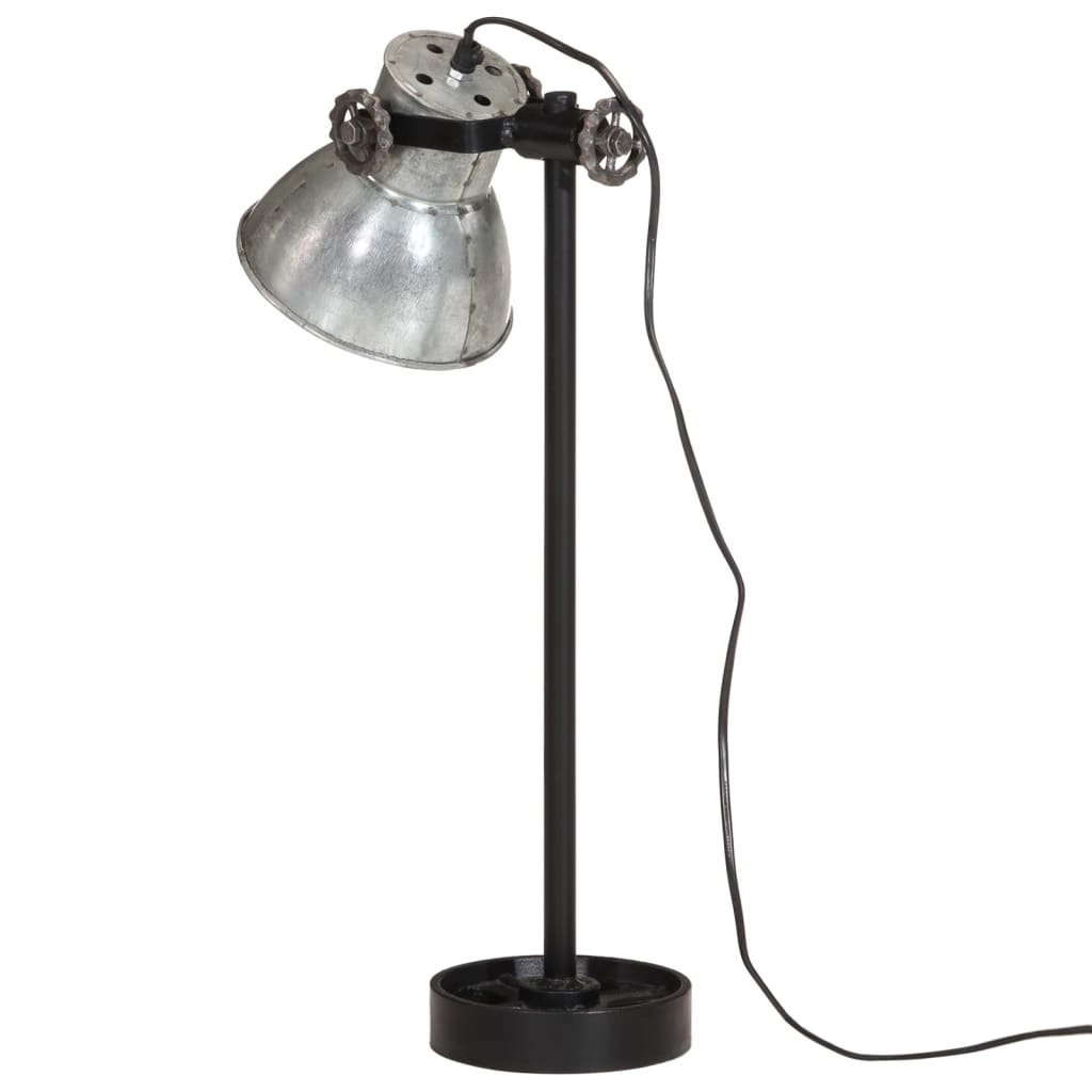 Schreibtischlampe 25 W Vintage-Silber 15x15x55 cm E27