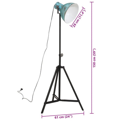 Stehleuchte 25 W Blau 61x61x90/150 cm E27