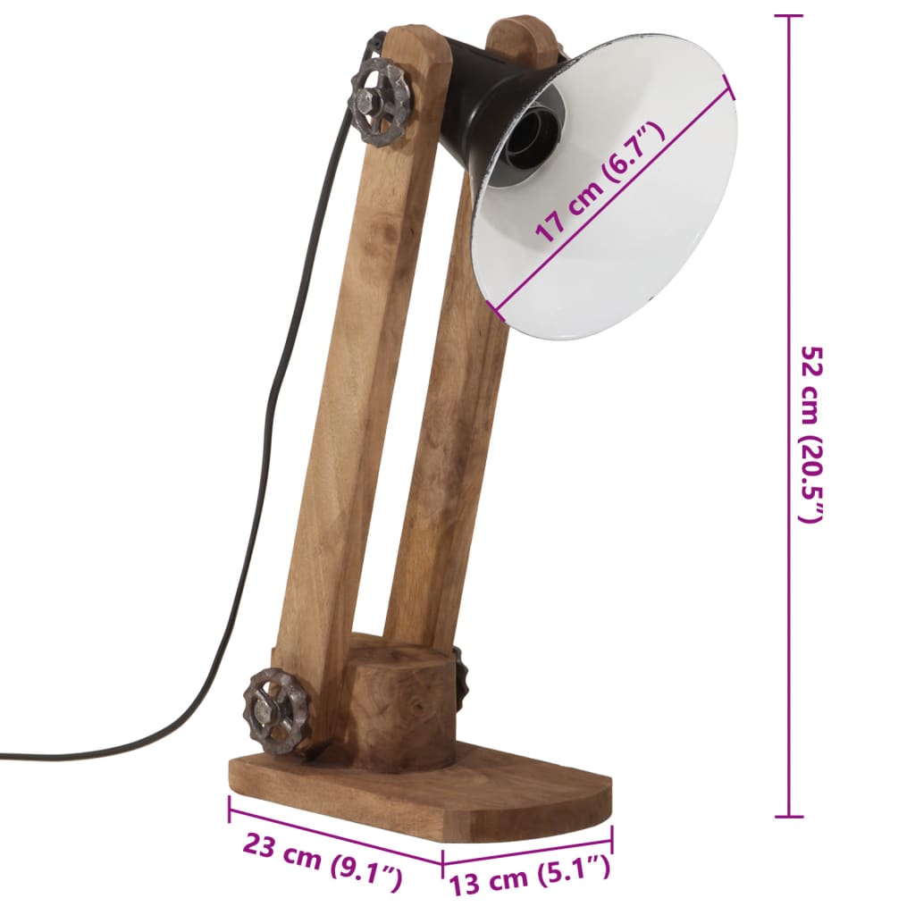 Schreibtischlampe 25 W Schwarz 23x13x52 cm E27